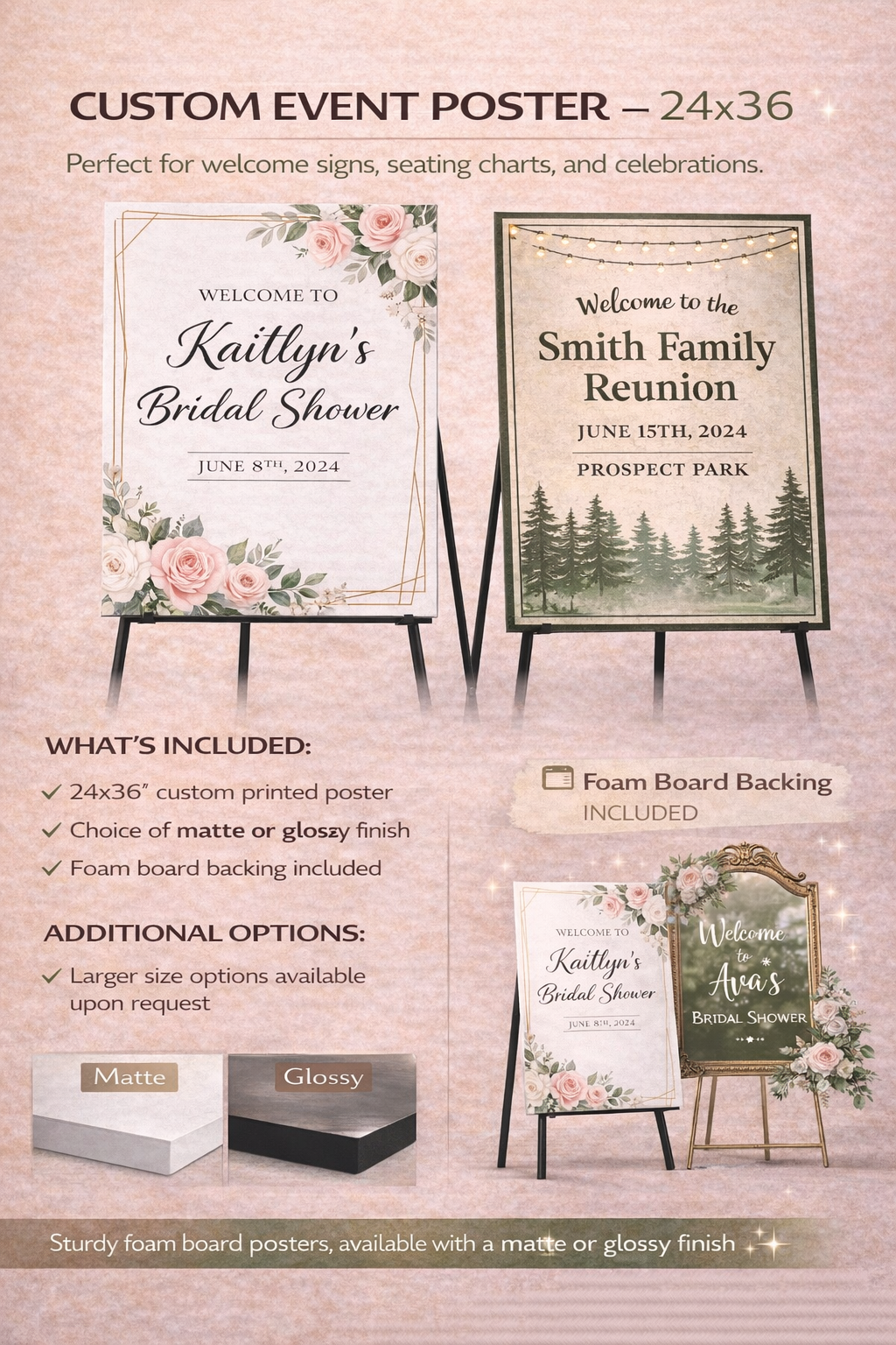 Custom Event Poster 24x36