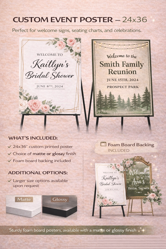 Custom Event Poster 24x36