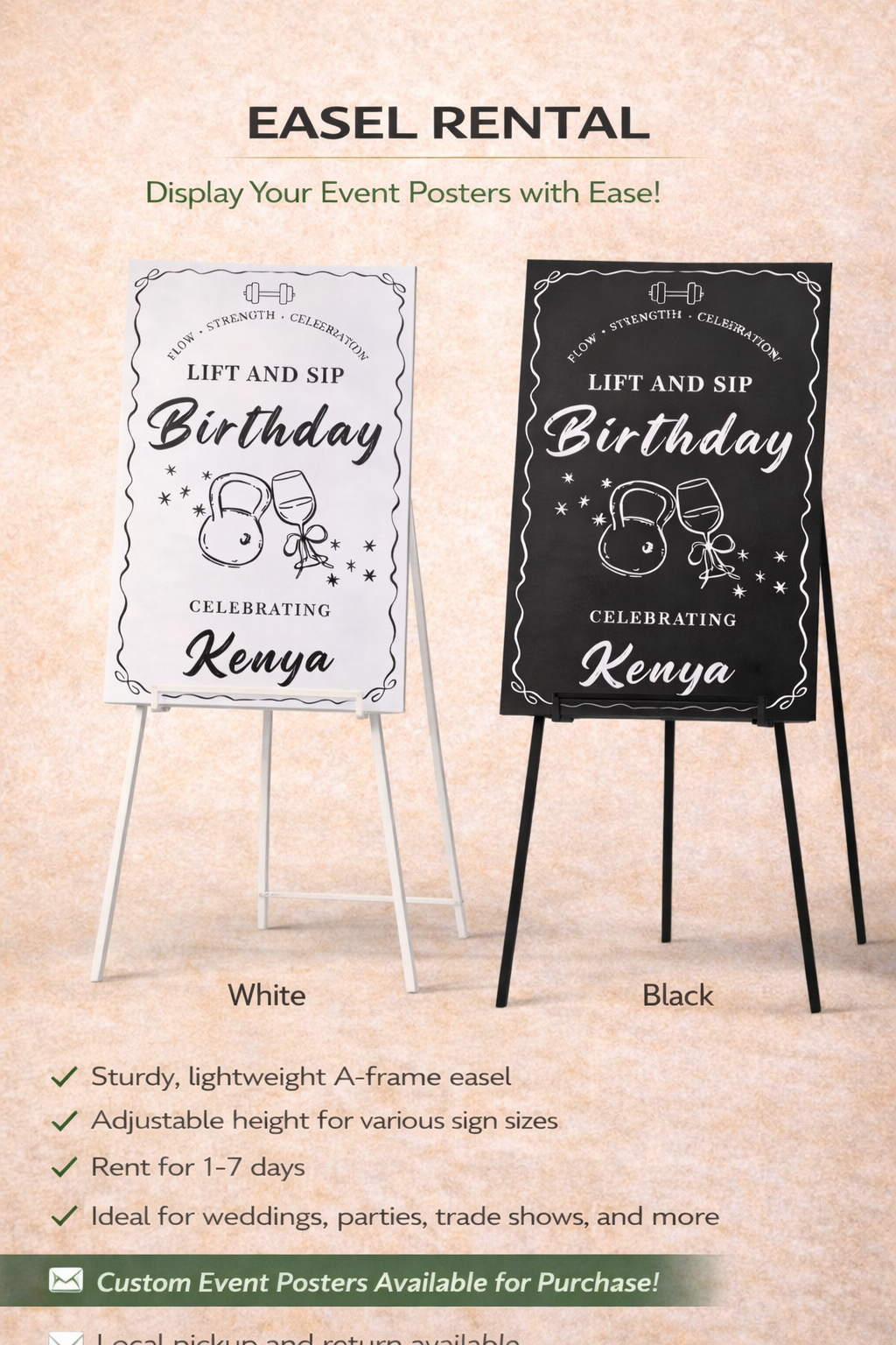 Easel Rental