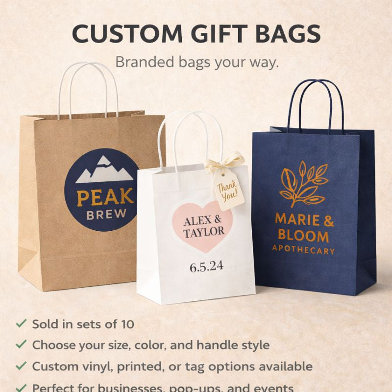 Custom Gift Bags 8x10
