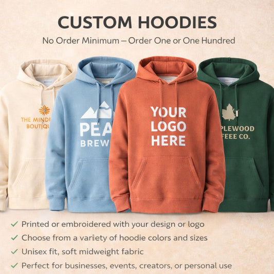 Custom Hoodies - Medium Weight